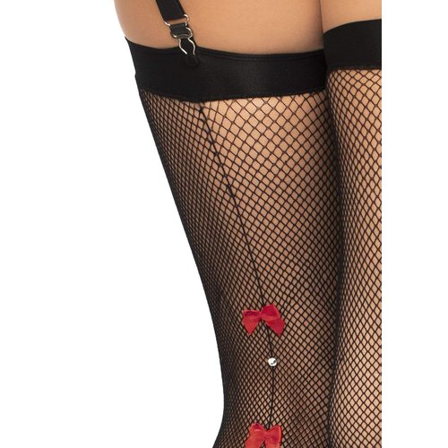 Sally Fishnet Thigh High Stockings - 9121      00122