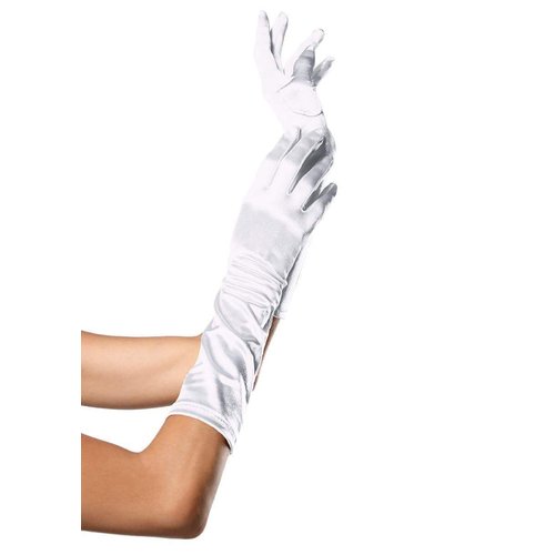 Satin Elbow Length Costume Gloves - 8B        00222
