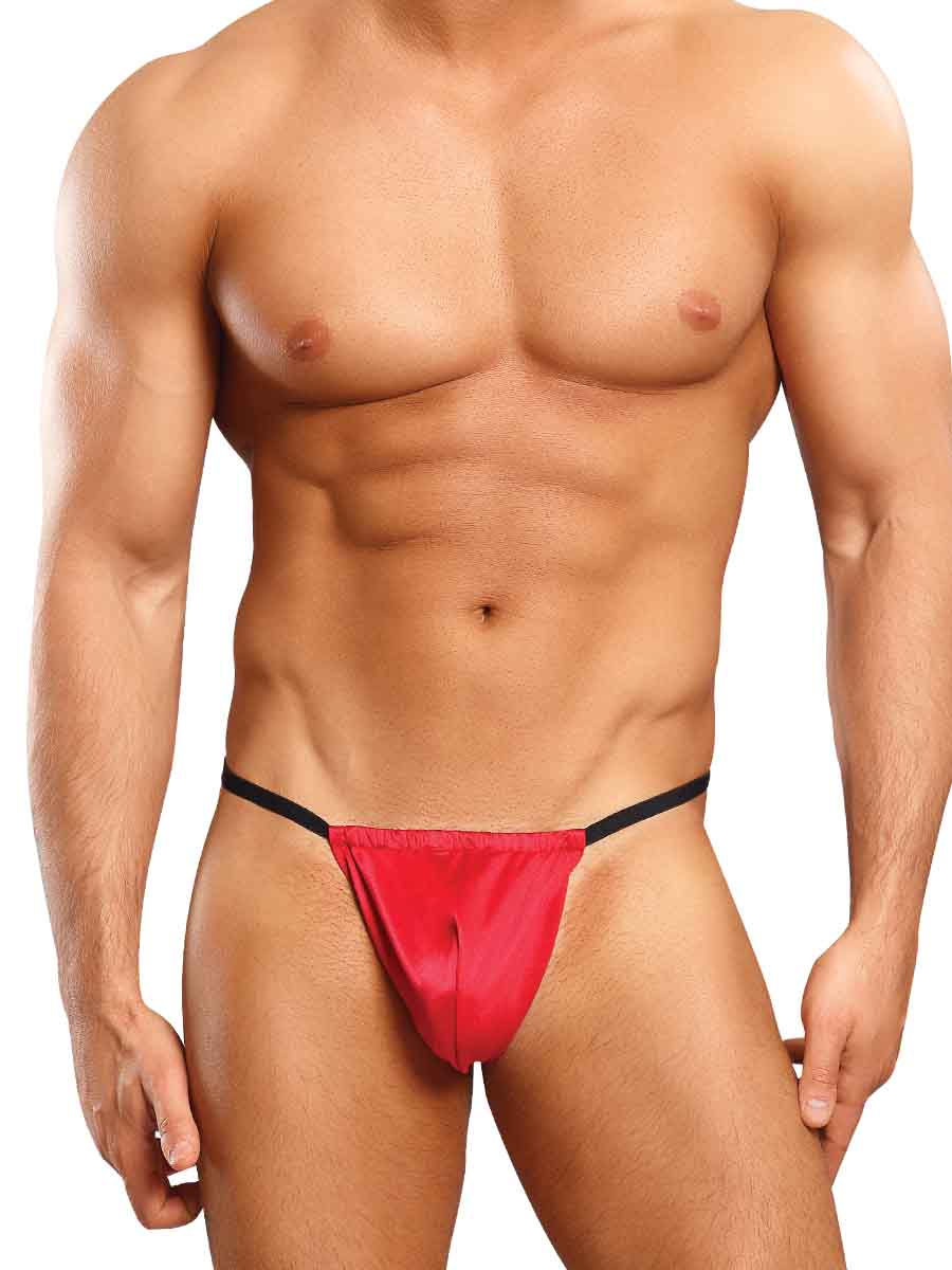 POSING STRAP SATIN LYCRA RED O/S - MP450076RE1S