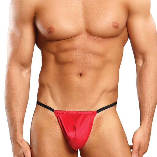 POSING STRAP SATIN LYCRA RED O/S - MP450076RE1S