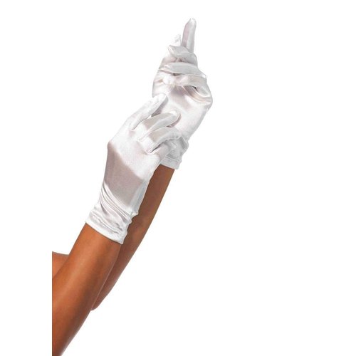 Satin Wrist Length Costume Gloves - 2B        00222