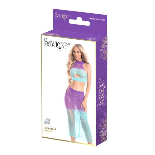 MERMAID DRESS PURPLE/BLUE - SAVSB205