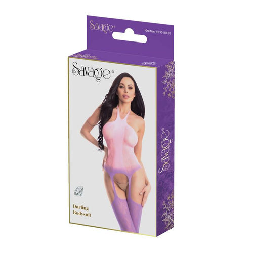 DARLING BODYSUIT PINK/PURPLE - SAVSB206