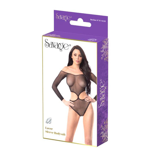 LOVER SLEEVE BODYSUIT BLACK - SAVSB220