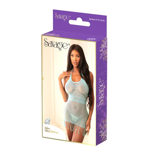KISS MINI DRESS BLUE - SAVSB230