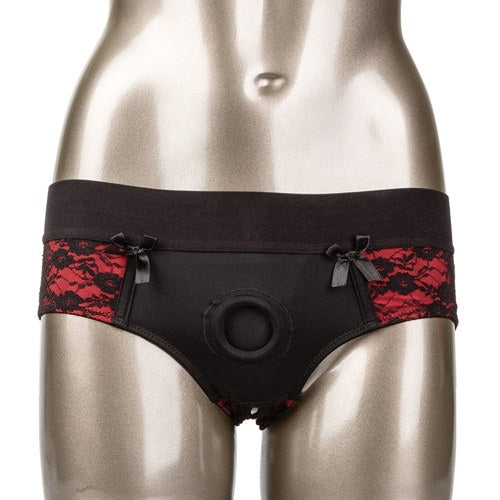 Scandal Crotchless Pegging Panty Set L/XL