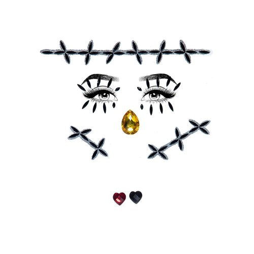 Scarecrow Stitch Rhinestone Stick-On Jewels - EYE035    00122