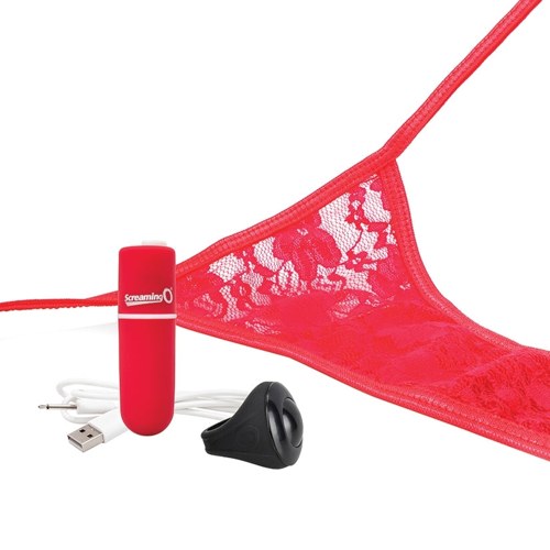 Screaming O My Secret Charged Remote Control Panty Vibe-Red