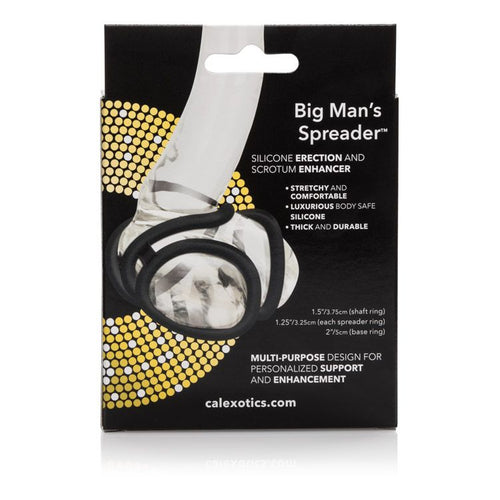BIG MAN'S SPREADER RING BLACK - SE142615