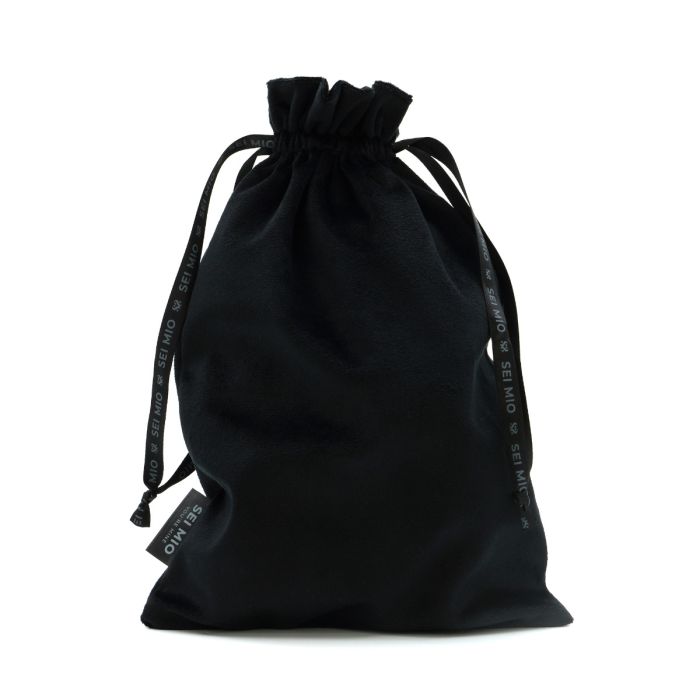 SEI MIO - Velvet Drawstring Bag - Black (300mm x 200mm) - SM-037