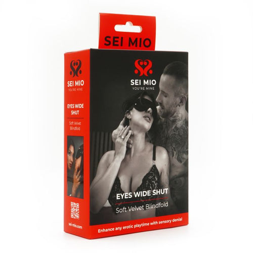 SEI MIO EYES WIDE SHUT SOFT VELVET BLINDFOLD - CRESM031