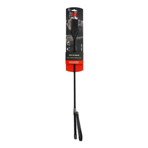 SEI MIO REIN IN DESIRE FAUX LEATHER RIDING CROP - CRESM021
