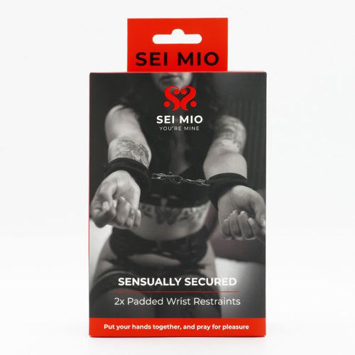 SEI MIO SENSUALLY SECURED VELVET HANDCUFFS - CRESM012