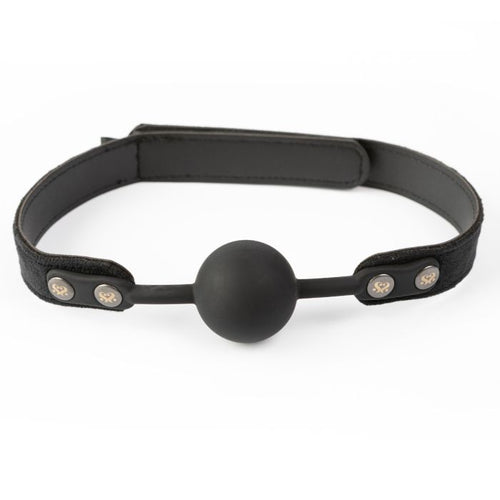 SEI MIO STRICTLY COME QUIETLY SOFT STRAP SILICONE BALL GAG - CRESM032