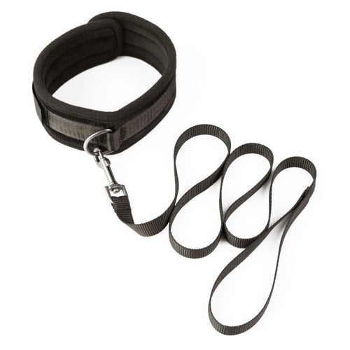 SEI MIO TAKE THE LEAD PADDED NECK COLLAR AND LEASH - CRESM016