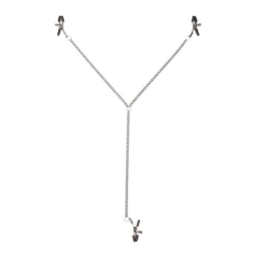 SEI MIO TRIPLE TEASE ADJUSTABL NIPPLE AND CLIT CLAMP SET - CRESM027