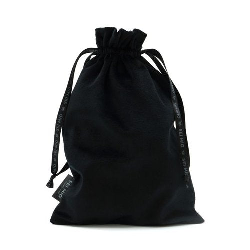SEI MIO - Velvet Drawstring Bag - Black (300mm x 200mm) - SM-037