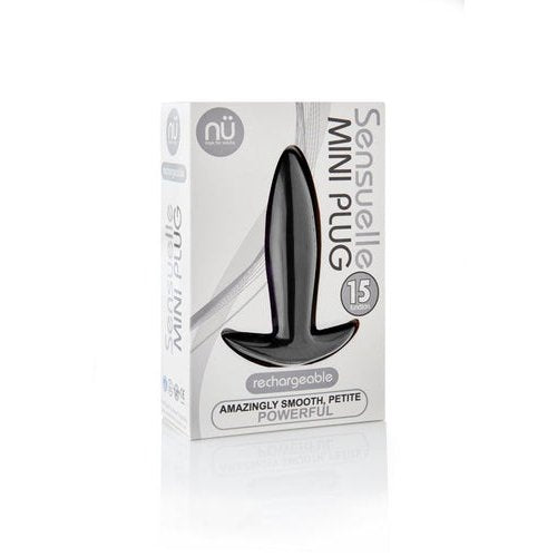 SENSUELLE MINI BUTT PLUG BLACK - NCBTW54BK