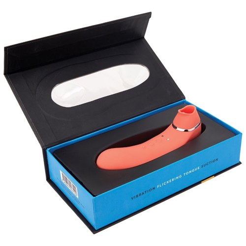 Sensuelle Trinitii 3-in-1 Suction Tongue-Coral