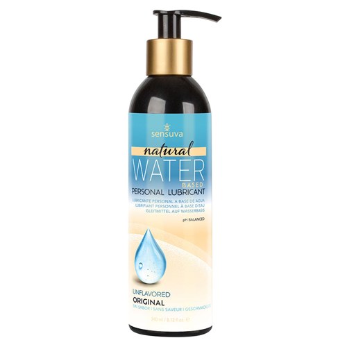 Sensuva Natural Water Based Personal Lubricant 8oz