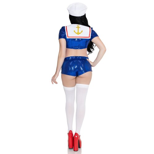 Sequin Sailor Costume - LA87368   03825