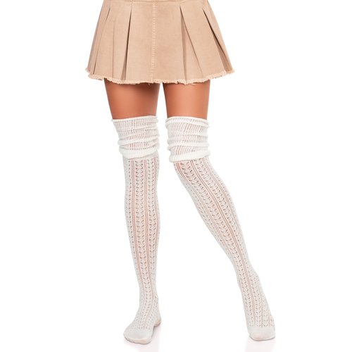 Serena Pointelle Knee Scrunch Socks - 6906      00122