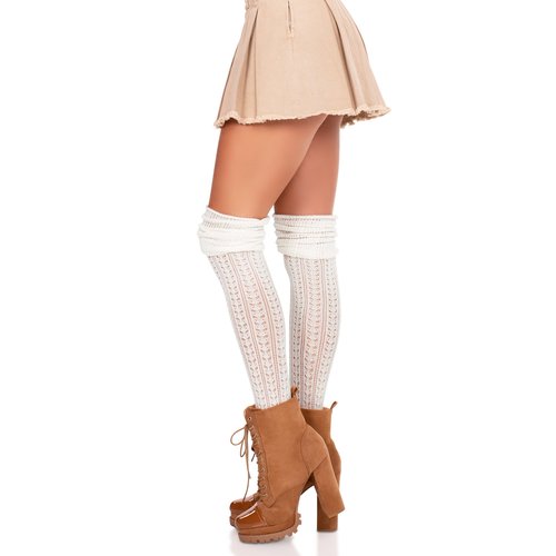 Serena Pointelle Knee Scrunch Socks - 6906      00122