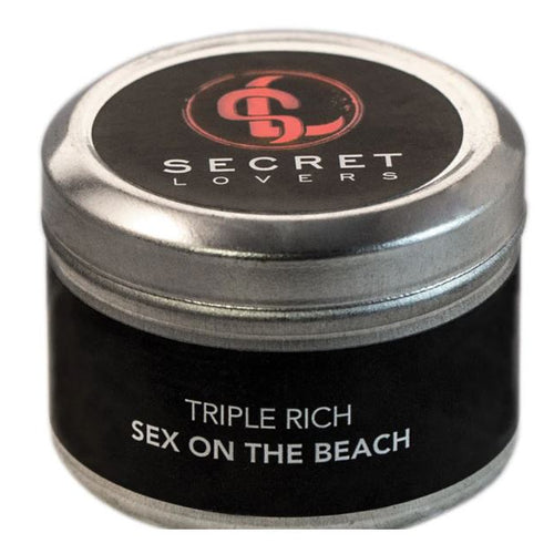SECRET LOVERS SEX ON THE BEACH MINI EDIBLE MASSAGE CANDLE 1OZ - FRSL001059