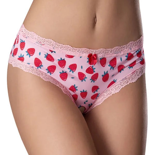 CROTCHLESS BOY SHORT 2XL STRAWBERRY