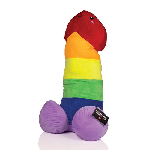 Shots Penis Plushie - Multi Color 39.4" / 100 cm