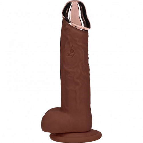 REALROCK WIRELESS RECHARGEABLE METALHEAD REGULAR STRAIGHT 7IN W/BALLS BROWN - SHTREA210BRN
