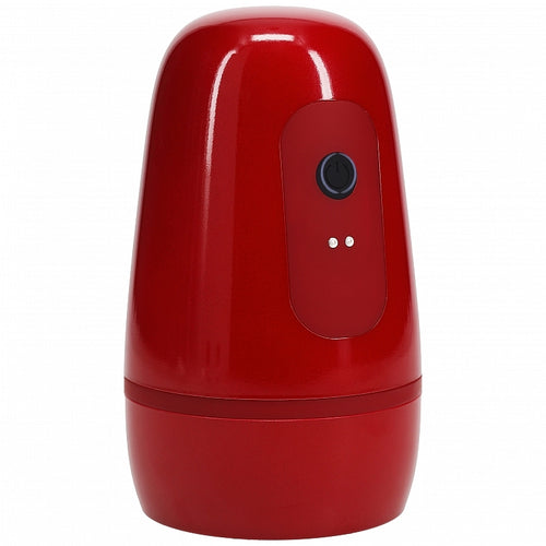 PUMPED VIBROBATOR MASTURBATOR SUCTION METALLIC RED - SHTPMP068MRD