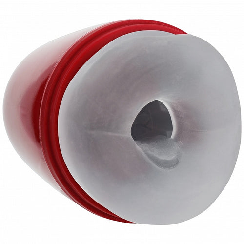 PUMPED VIBROBATOR MASTURBATOR SUCTION METALLIC RED - SHTPMP068MRD