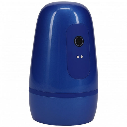 PUMPED VIBROBATOR MASTURBATOR SUCTION METALLIC BLUE - SHTPMP068MBL