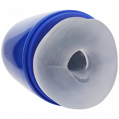PUMPED VIBROBATOR MASTURBATOR SUCTION METALLIC BLUE - SHTPMP068MBL
