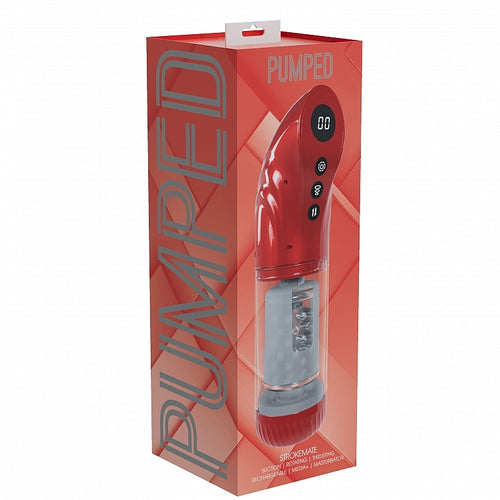 PUMPED STROKEMATE MASTURBATOR SUCTION ROTATION THRUSTING - SHTPMP063MRD