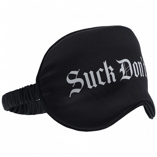 OUCH SUCK DON'T BITE PRINTED MASK SATIN BLACK - SHTOU1068BLK