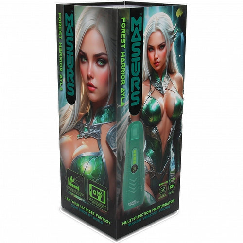 MASTURS AYLA FOREST WARRIOR MULTI FUNCTION MASTURBATOR - SHTMAS003GRN