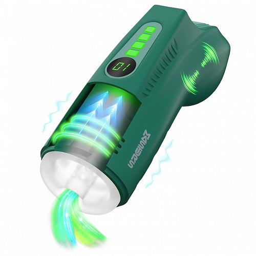 MASTURS AYLA FOREST WARRIOR MULTI FUNCTION MASTURBATOR - SHTMAS003GRN