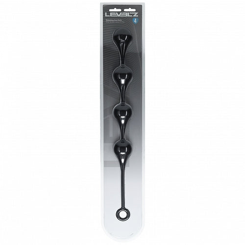 LEVELZ WATERDROP SILICONE ANAL BALLS XL 50MM BLACK - SHTLVL040006BLK