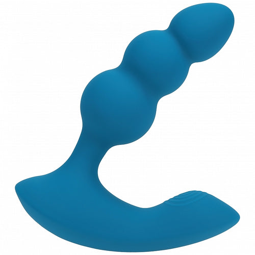 LEVELZ DUAL MOTOR REMOTE SILICONE PROSTATE STIMULATOR TEAL - SHTLVL030040TEA