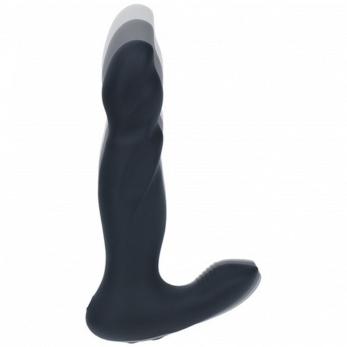 LEVELZ VIBRATING & THRUSTING SILICONE PROSTATE MASSAGER BLACK - SHTLVL030036BLK