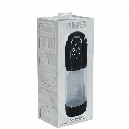 PUMPED TECHNOTHRUST AUTOMATIC MASTURBATOR BLACK - SHTPMP061BLK