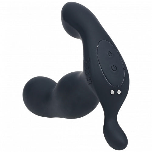 LEVELZ HEATING & VIBRATING SILICONE PROSTATE STIMULATOR BLACK - SHTLVL030025BLK