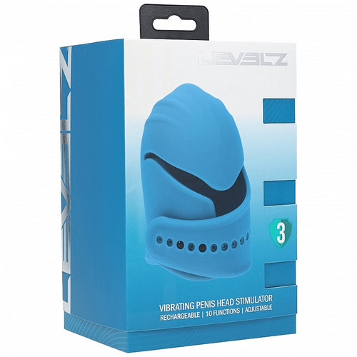 LEVELZ ADJUSTABLE VIBRATING SILICONE PENIS HEAD STIMULATOR TEAL - SHTLVL030021TEA