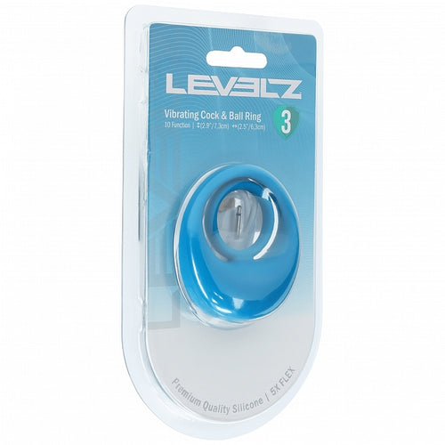 LEVELZ VIBRATING LIQUID COCK & BALL RING TEAL - SHTLVL030004TEA