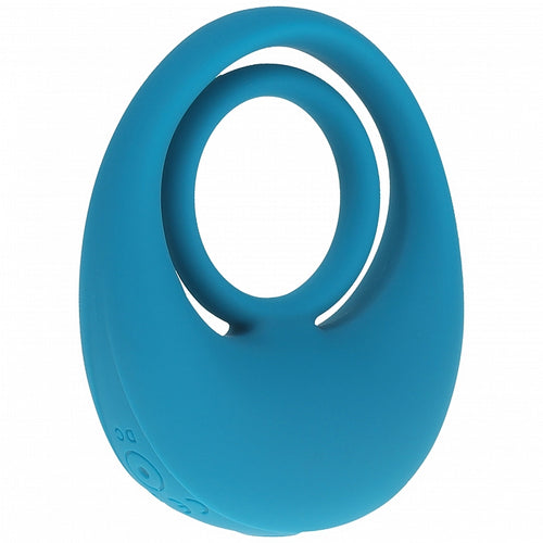 LEVELZ VIBRATING LIQUID COCK & BALL RING TEAL - SHTLVL030004TEA