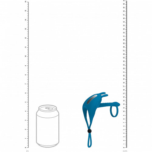 LEVELZ ADJUSTABLE BUNNY VIBRATING LASSO COCK RING TEAL - SHTLVL030002TEA