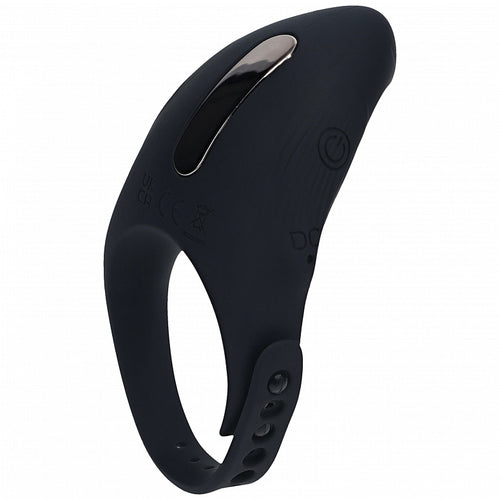 LEVELZ ADJUSTABLE VIBRATING COCK RING BLK - SHTLVL030001BLK