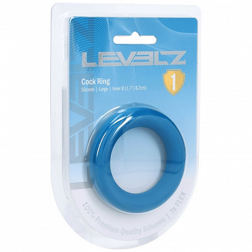 LEVELZ LIQUID SILICONE COCK RING L TEAL - SHTLVL010005TEA